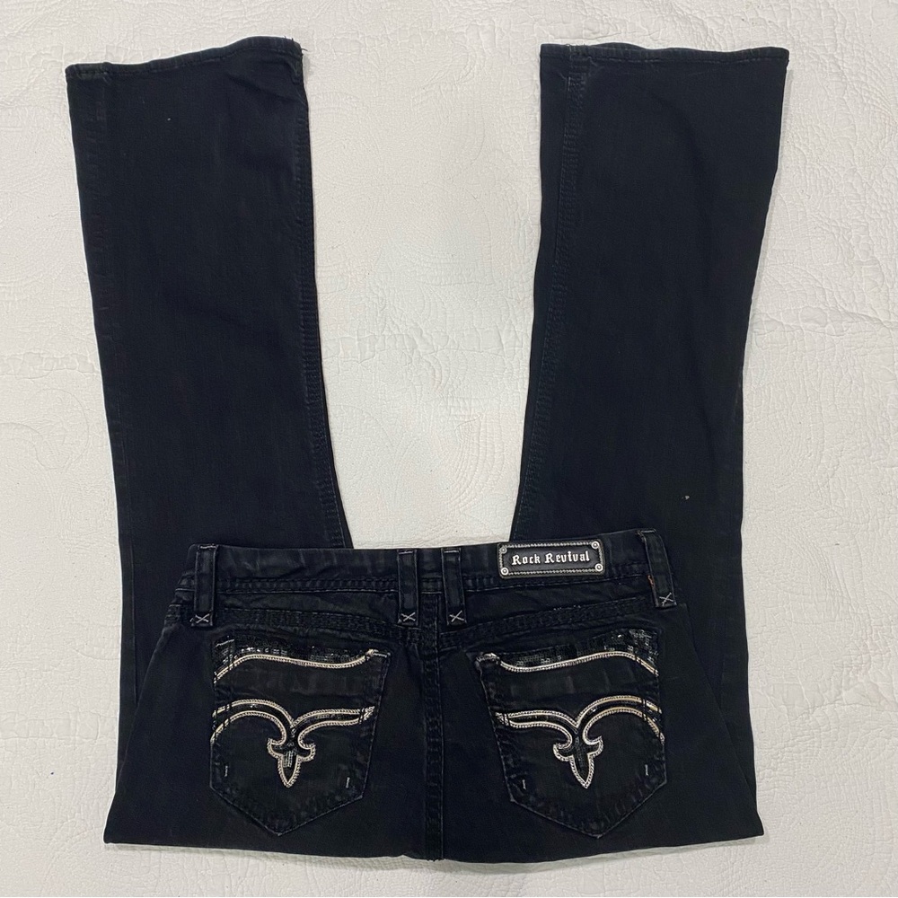 Rock Revival Polli Flare Low Rise jeans Size 34